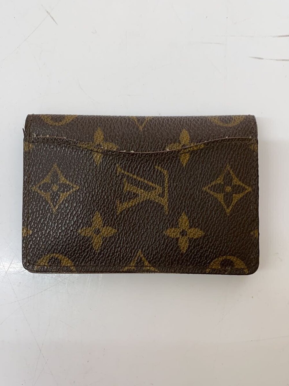 Louis Vuitton Organizer de Leather Monogram over All Poche Canvas Brown
